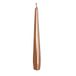 Conische metalen kaarsen Ø 2,2 cm H 21 cm - 3 stuks - Roségoud