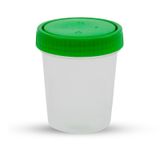 WTD Deutschland Set van 30 opslagbekers (125 ml) met groene deksels