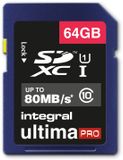 Integral UltimaPro 64GB SDXC Memory Card - 80MB/s