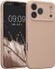kwmobile telefoonhoesje geschikt voor Apple iPhone 18 Pro Max / iPhone 17 Pro Max - TPU backcover met siliconen coating - Smartphone case in oudroze