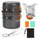 Set de cuisine de camping avec casserole et poêle en aluminium pour sorties aventureuses