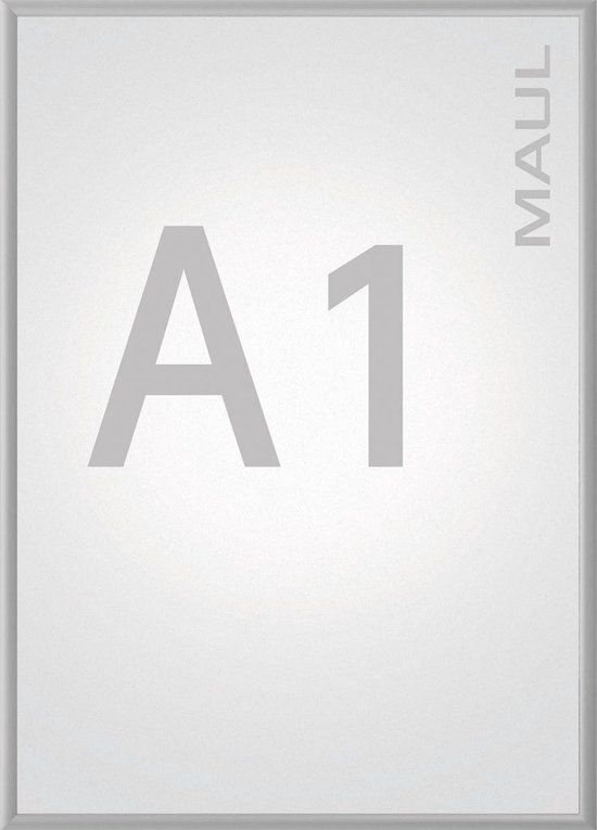 MAUL clicklijst standaard A1 zilverkleurig posterframe - Aluminium - 64 x 87 cm