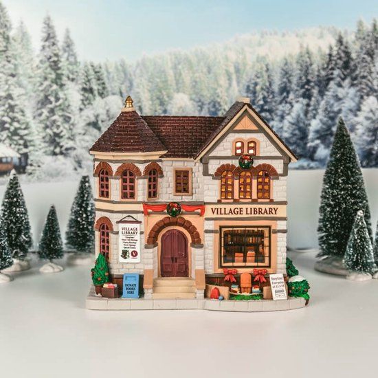 Lemax Village Library - Kersthuisjes & Kerstdorpen