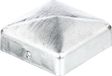 Alberts 843038 paalkap voor houten palen | vlakke vorm | thermisch verzinkt | 70 x 70 mm | set van 10