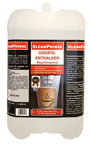 CleanPrince 5 liter bus Geräte-entkalker Ontkalker Geräteentkalker Koffiemachine Espresso Iron Maschinentkalker Huishoudelijke Keuken Kalkbefall Calcificatie Waterkoker Cappuccinatore