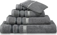 Vandyck Prestige Lines Badlaken - Mole Grey - 70x140 cm - Katoen - 500 g/m2