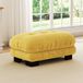 Paris Paris Ottoman, gestoffeerd, veelzijdig, comfortabel, modern (geel)