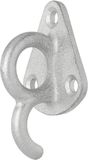 ProPlus Dekzeilhaken metaal met oogje 70x45mm