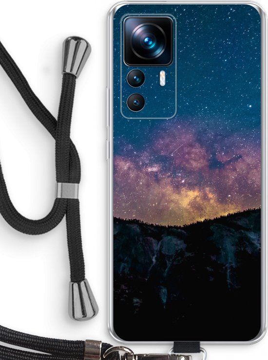 Case Company® - Xiaomi 12T Hoesje met Koord - Travel to space - TPU Back Cover