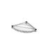 Archimede Serena Group Étagère Métallique Tablette Triangulaire Arrondie 36 cm X 36 cm Cuisine Salle de Bain Garage Placard