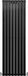 Monster Group BV Radiateur design - noir mat - 1800x560 mm - incl. kit de montage & brosse