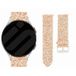 Strap-it Samsung Bracelet cuir pailleté Samsung Galaxy Watch FE (or rose)