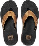 Reef Santa Ana LE Black and Tan Teenslipper Mannen Maat 47 Bruin Rubber Textiel