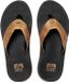 Reef Santa Ana LE Black and Tan Teenslipper Mannen Maat 47 Bruin Rubber Textiel