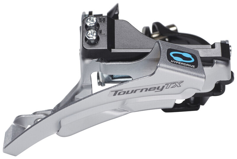 Shimano Tourney FD-TX800-TS3 Voorderailleur 7/8-speed Top Swing, black/silver