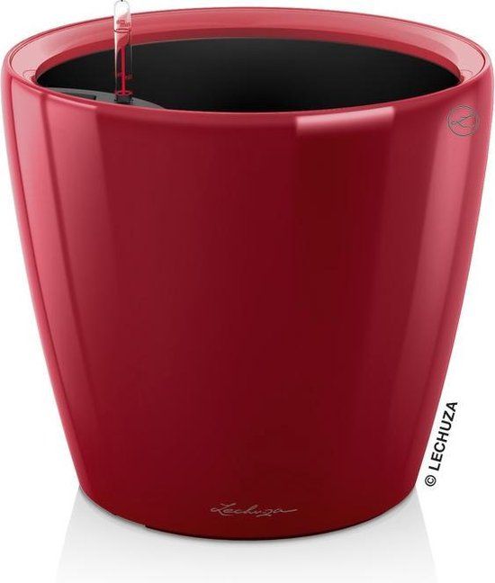 LECHUZA CLASSICO PREMIUM LS 50 Plantenbak - Scharlakenrood Hoogglans