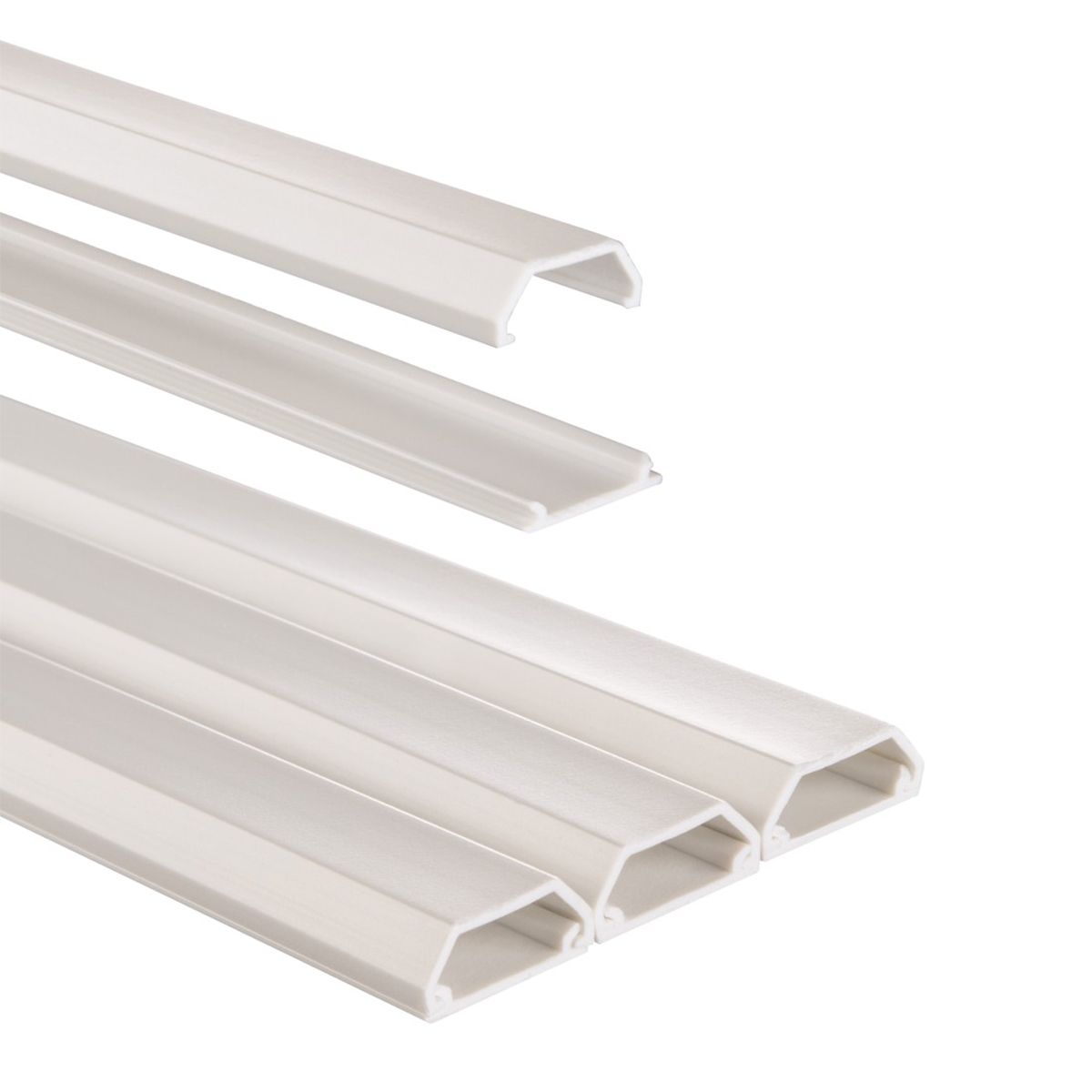 Hama 00020571 Cross Cable Tray - White - PVC - 21mm x 10mm x 100m