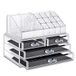 Cosmetische Organizer Laden Case Acryl Clear Make-up Box Acryl Organizer Display Box Acryl Make-up Opslag Slaapkamer Badkamer 4 Laden Lippenstift Make-up Borstel Sectie Sieraden Display Box Case