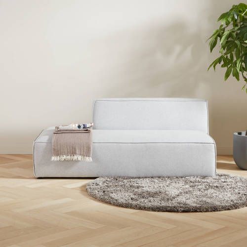 Newton Modulaire Bank - 2-zits Halve Rug Rechts - Grijs - Polyester