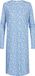 Mey Nachthemd Serie Flower Meadow Lange Mouw Katoen Gebloemd Lichtblauw 3XL