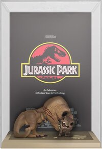 Funko Pop! Movie Poster: Jurassic Park - Tyrannosaurus Rex & Velocraptor