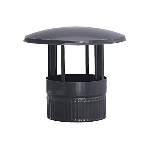 m&s 485268 rozet in zwart, geëmailleerd, 900 °C, Ø 150 mm, voor slangen en haarden