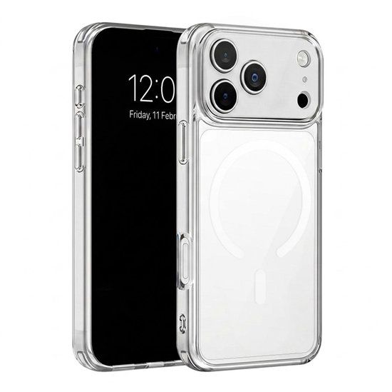 imoshion Hoesje - Geschikt voor Apple iPhone 17 Pro - Protective Backcover geschikt voor MagSafe - Transparant