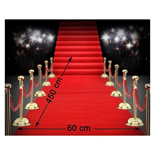 Atosa 39913 VIP rood tapijt, 450 x 60 cm, uniseks - volwassenen