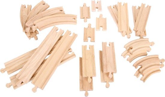 Bigjigs Houten rails assortiment