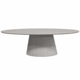 StarFurn Eettafel Solana - Ovaal Taupe Hout - 240x120x76cm