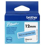 Brother BTAG-L31 ruban d'étiqueteuse noir sur bleu clair 12 mm