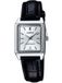 Casio Montre femme LTP-V007L-7E1 Argenté/Noir Cuir Analogique Quartz