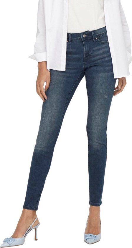 ONLY ONLWAUW LIFE MID SK DNM BJ777 NOOS Jeans - Dark Blue - Size L/34
