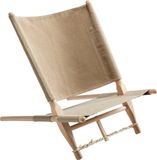 Nordisk Moesgaard Houten Stoel, beige
