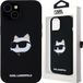 Karl Lagerfeld Siliconen Choupette Head MagSafe Hoesje voor iPhone 15 Plus / 14 Plus - Zwart