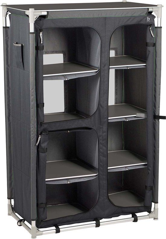 Bo-Camp Wollaston Hang-/legkast - 92x51x140 cm - Antraciet