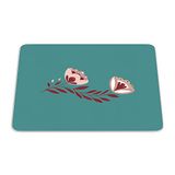 Bonamaison Muismat, rechthoekig, digitaal bedrukt, antislip onderkant, voor kantoor en thuis, afmetingen: 22 x 18 cm