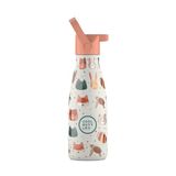 Cool Bottles - Geïsoleerde waterfles van roestvrij staal - 260 ml - Compact formaat - 36 uur koud / 18 uur warm - BPA-vrij - Pet Lover