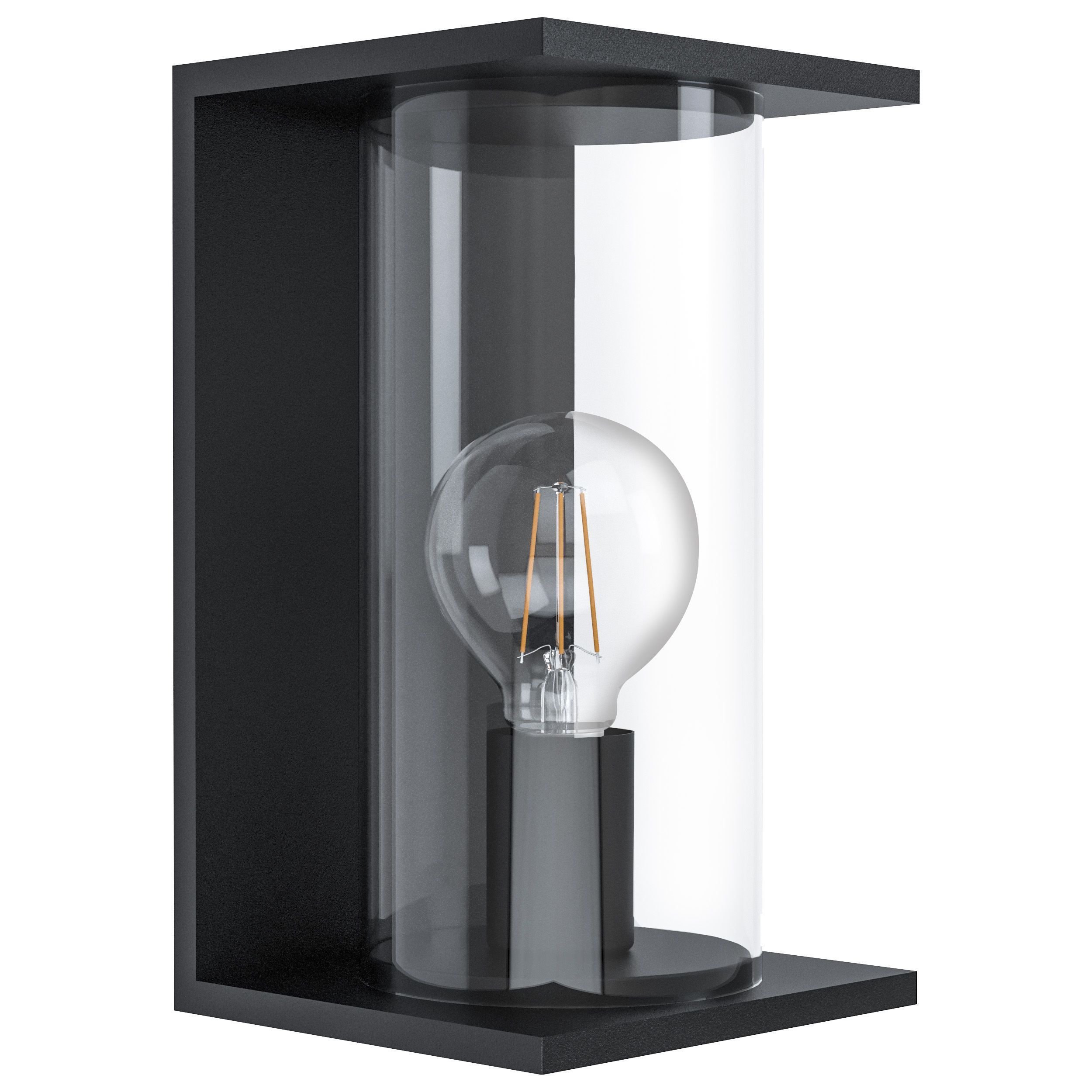 EGLO Cistierna Wandlamp - Zwart - E27 - 40W - IP54 - 28cm