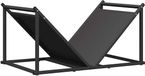 vidaXL - Porte-bûches - 70x43x34,5 cm - Acier laminé à froid - Noir