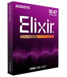 Elixir® Strings 80/20 Bronze Acoustic Guitar Strings with NANOWEB Coating, Light (.010-.047)