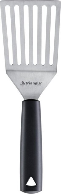 Triangle Paletmes met Knik en Gleuven - Multifunctioneel RVS - 28,5 cm - Zwart
