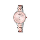Festina Dameshorloge F20626/2 Analoog Roze Wijzerplaat Staal Zilverkleurig Band Multi