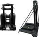 Merkloos Vouwbare Handtruck met Geluidsloze PVC Wielen, Verstelbare Trekstang, 40kg/88lbs Draagvermogen, Lichtgewicht en Duurzaam, Compact