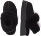 EVERAU Australia Dames Leren Pantoffels Met Twee Afneembare Bandjes - Fantail - Zwart - Maat 36