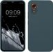 kwmobile telefoonhoesje geschikt voor Samsung Galaxy Xcover7 - Hoesje met siliconen coating - Smartphone case in leisteen