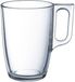 Luminarc Theeglazen - 12x stuks - glas - met oor - 320 ml - theekopjes - hard glas