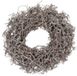 HBX Naturel Living DBT Couronne de Noël Couronne bonsaï Bois Givré Blanc D45cm