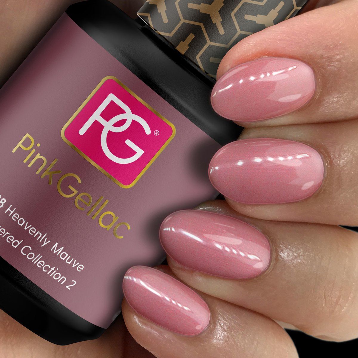Pink Gellac - Heavenly Mauve - Gellak - Vegan - Paars - Glanzend - 15ml