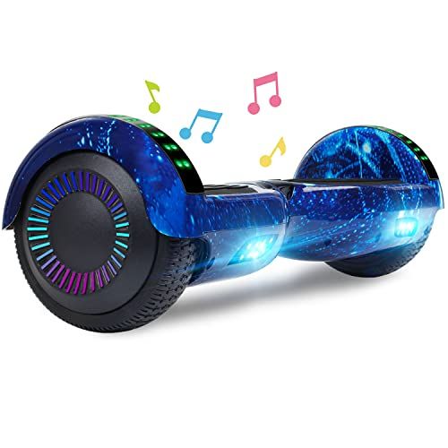 SISIGAD Offroad Hoverboard voor kinderen en volwassenen, met 6,5 inch banden, krachtige grote batterij, hoverboard, bluetooth-luidsprekers, ledlicht